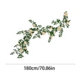 thumbnail image 3 of Artificial Rose Vines Garland 180cm Fake Flower Hanging Vines With Green Leaves Decorative Floral Ivy For Wedding Arch Garden Wall Balcony Party Home, 3 of 6