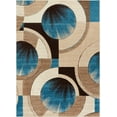 thumbnail image 2 of Well Woven Ruby Yolo Mid-Century Modern Geometric Blue 5'3" x 7'3" 3D High-Low Area Rug, 2 of 2