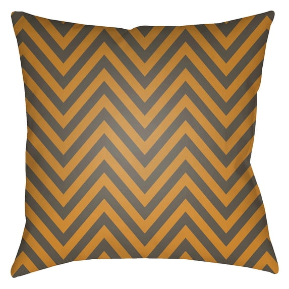 Surya Boo Spooky Chevron Outdoor Pillow