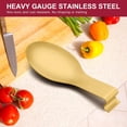 thumbnail image 4 of GoXteam Stainless Steel Gold Spoon Rest for Kitchen Counter, Spoon Holder for Stove Top, Spatula Rest, Gold Cooking Utensil, Gold Kitchen Accessories (Gold 2PCS), 4 of 7