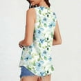 thumbnail image 4 of Levmjia Womens Tank Tops Printed Sleeveless Round Neck Blouse Casual Pullover Tops Comfortable Polyester Stretch Fit Fashion Basic Tee Daily Wear Spring Summer, 4 of 6