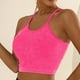 thumbnail image 4 of Brasier Mujer Sujetadores Deportivos de Tela de Mantequilla para Mujer, de Punto, Acolchados, Push up, Cómodos, Espalda Cruzada, Tirantes Finos, para Entrenamiento, Yoga, Gimnasio, Fitness Mediana, 4 of 6