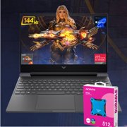 HP Victus 15.6 Ryzen 5 Premium Gaming Laptop, 15.6" FHD 144Hz, Ryzen 5 7535HS (Beats i5-13420H), AMD Radeon RX 6550M (Beats GeForce RTX 3050), 64GB RAM, 2TB SSD, W11P, with 512GB External SSD Bundle