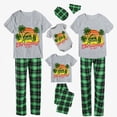thumbnail image 3 of Pijamas familiares navideños a juego, conjuntos de pijamas grises, árboles de coco, Navidad en julio, 3 of 3