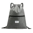 thumbnail image 1 of Fashion Unisex Waterproof Zipper Bundle Rope Travel Sport Backpack School Bags, 1 of 5
