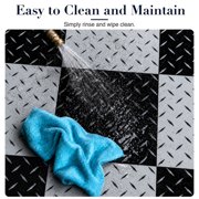 FlooringInc Nitro Pro Garage Tiles, Diamond, 40 Pack, 40 Sq/Ft. Gunmetal/Black