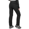 thumbnail image 4 of Moosehill Womens Snow Ski Pants Fleece Lined Winter Hiking Outdoor Water Resistant Windproof Black XL, 4 of 7