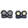 thumbnail image 4 of Neumáticos de llantas resistentes al desgaste Ounissouiy para coche RC 1/24 FCX24 Crawler Negro, 4 of 6