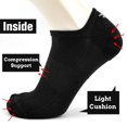 thumbnail image 3 of Busy Socks Women's Soft Thin Wool Sneaker Socks,6 Pack,Medium,Black, 3 of 8