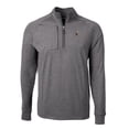 thumbnail image 2 of Men's Cutter & Buck Heather Black Cleveland Browns Big & Tall Adapt Eco Raglan Quarter-Zip Jacket, 2 of 3