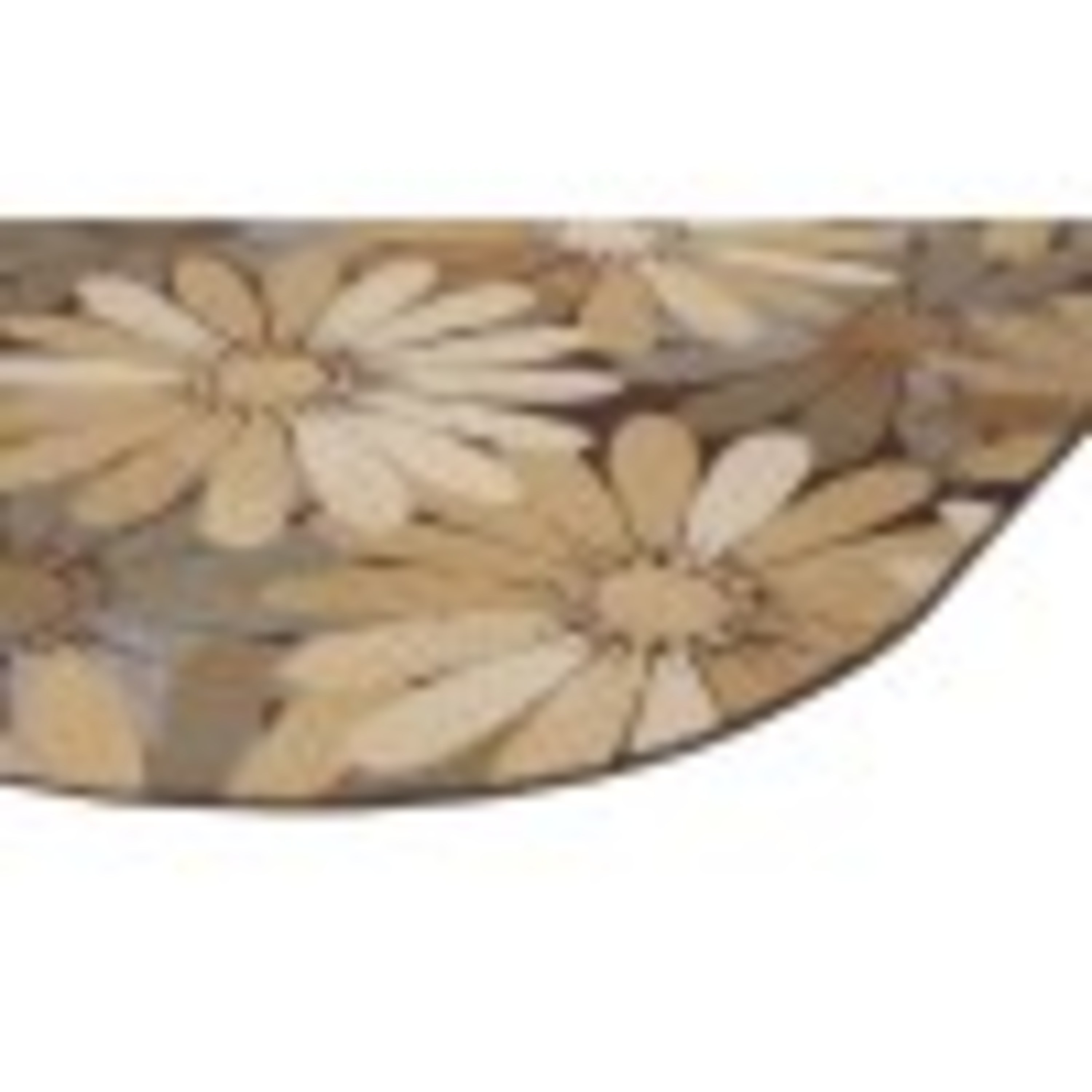 Contemporary Area Rug (6'7'' x 9'6'' Oval) Floral Multi-Color Living Room Easy to Clean