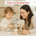 thumbnail image 6 of Hey Play Wooden Toy Coffee Maker for Kids - 11PC Kids Kitchen Playset with Coffee Machine Toy, 6 of 8