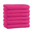 thumbnail image 3 of 100% Cotton 4-Piece Bath Towels - Extra Soft Fade-Resistant Towels - 54" x 27" - (Raspberry), 3 of 3