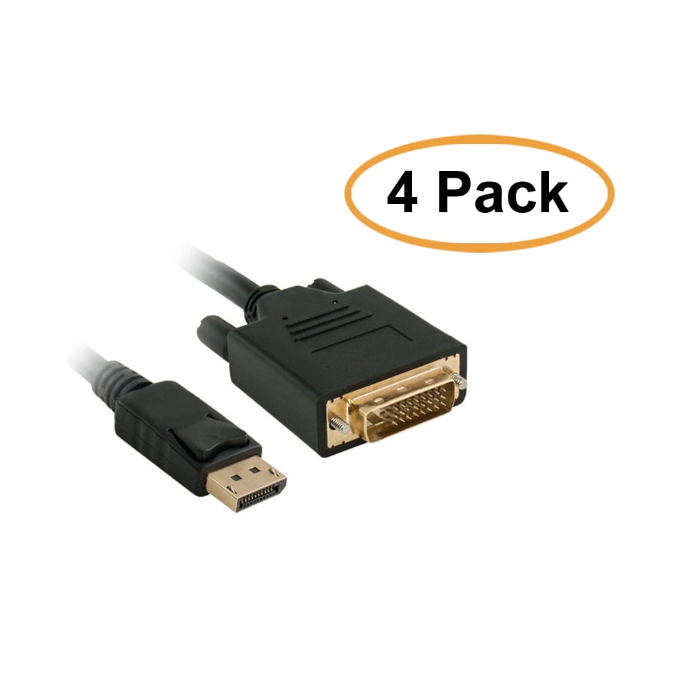 C&E DisplayPort to DVI Video Cable, DisplayPort Male to DVI Male, 3