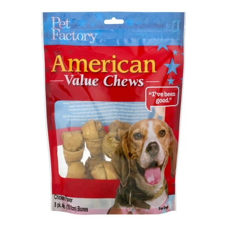 Pet Factory American Value Chews Chicken Flavor - 8 PK, 8.0