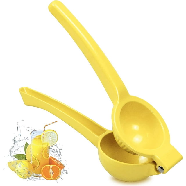 FrostHike Juicer Hand Press. Lemon Lime Squeezer Manual Aluminum Citrus Juicer Metal Heavy Duty Max Extraction for Small Fruits Orange