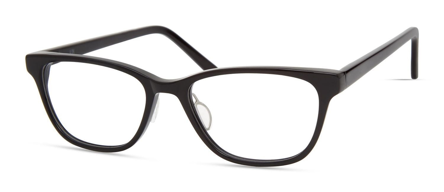 KIN Womens Prescription Eyeglasses, Issa, Black, 50-16-140