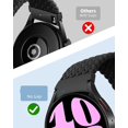 thumbnail image 3 of FL One Click No Gap Braided Bands Compatible with Samsung Galaxy Watch 7 6 4 5 FE Band 40mm 44mm/Galaxy Watch 6 4 Classic 47mm 43mm 42mm 46mm/Watch 5 Pro 45mm, 20mm Elastic Nylon Sport Strap, 3 of 7