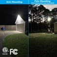 thumbnail image 3 of TORCHSTAR 2 Pack LED Barn Light, Dusk to Dawn Area Lights with Photocell, Outdoor Security Flood Lighting, ETL & FCC Listed, IP65 Waterproof, 110-277V, Garage, Farm, Yard, Daylight, 3 of 8