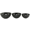 thumbnail image 6 of DecMode 14", 12", 10"W Round Faceted Black Aluminum Decorative Bowl, Set of 3, 6 of 7