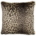thumbnail image 2 of SAFAVIEH Faux Black Leopard Plush Fur Pillow, Leopard, 2 of 3
