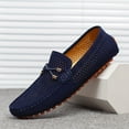 thumbnail image 3 of Big Size Men's Casual Loafers Slip On Leather Shoes Comfortable Lightweight Driving Shoes Male Moccasins Classic Penny Loafer Flats Boat Shoes Outdoor Walking Shoes, 3 of 16