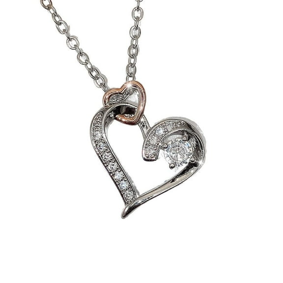 SEPARQI Delicate Refined Zircon Cubic Jewelry Zirconia 925 Sterling Silver Pendant Necklace For Women For Lady For All Occasions For Jewelry Everyday Wear With Gift Box