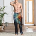thumbnail image 2 of Naloa Colorful Ink Style Dragon Pajama Pants Men, PJ Bottoms, Sleep & Lounge Pants-Small, 2 of 6