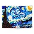 thumbnail image 5 of GOSMITH  Starry Night Tapestry, Van Gogh Art Blue Wave Wall tablecloth Wall Hanging Art for Living Room Bedroom Dorm Home Decor 40x30 Inch, 5 of 7