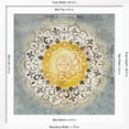 thumbnail image 5 of Art.com Mandala Delight IV Yellow Grey Art Print by Danhui Nai, White Frame Wall Art, 38" x 38", 5 of 5