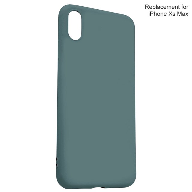 Worallymy TPU Funda para teléfono móvil Funda protectora elástica a prueba de golpes Reemplazo para iPhone XS Max Verde oscuro Worallymy JD735923550