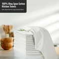 thumbnail image 2 of ROYALE LINENS Flour Sack Dish Towels - Kitchen Towel - Super Absorbent Flour Sack -100% Ring Spun Cotton -Tea Towels - for Embroidery, Cloth Diapers, Cheese Strainers (White - 33" X 38" Pack of 12), 2 of 9