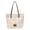 White, variant on Women's Lace Tote Handbags Mid Capacity Top-handle Shoulder Purses Casual Summer Beach Bags for Women Work Travel Daily Use