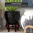 thumbnail image 3 of Red Lantern Large 20" Porcelain Fishbowl Black Planter, 3 of 6