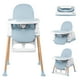 thumbnail image 2 of Bebbly Silla Alta para Bebé con Patas de Madera Antiderrapante Asiento Ergonómico con Charola y Arnés de Seguridad Ideal para Comer o Jugar Niños y Niñas desde 6 Meses Moderna y Fácil de Limpiar, 2 of 8
