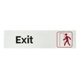 thumbnail image 2 of (4 pack) Pen+Gear Silver Mylar EXIT Sign, 2x8 inch - Ideal for Office & Public Spaces, Easy-Clean Adhesive, 2 of 8