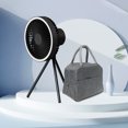 thumbnail image 3 of Ventilador de camping DQrwqpou 10000 mAh carga USB negro, 3 of 6