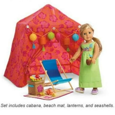 American Girl Beach Cabana Set for Dolls Store Exclusive - Doll & Chair Not (Best Way To Store American Girl Dolls)