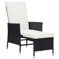 thumbnail image 3 of vidaXL Patio Furniture Set 2 Piece Sofa Chair with Coffee Table Poly Rattan, 3 of 11