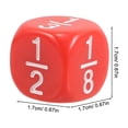 thumbnail image 3 of Miangastore 20pcs Rounded Fraction Dice Multi Sided Math Dice For Kids Educational Tools Classroom Game Accessories Enhance Math Skills For Teaching Home Education, 3 of 8