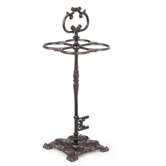 Sungmor Vintage Cast Iron Umbrella Stand, Heavy Duty Decorative Umbrella Holder for Entryway, Hallway & Office, Rustic Farmhouse Freestanding Metal Stand
