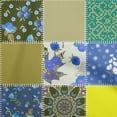 thumbnail image 1 of oneOone Polyester Spandex Lime Green Fabric Asian Mix Floral Craft Projects Decor Fabric Printed By The Yard 56 Inch Wide, 1 of 4