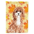thumbnail image 1 of Carolines Treasures CK1844GF Fall Leaves Cavapoo Garden Size Flag, 1 of 3