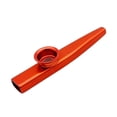 thumbnail image 1 of Flautas de boca de instrumento musical de viento de madera Kazoos de metal para principiantes (rojo), 1 of 5