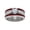 Red, variant on Fashionable Womens Heart Shaped Three-Layer Ring: Diamond Simulant Ruby Red Metal Ring for Everyday Elegance and Special Occasions