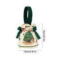 thumbnail image 3 of Diceymbol Christmas Candy Canvas Bag, Fabric Drawstring Gift Bag, Santa Print, 7x7-Inch, 3 of 6