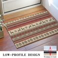 thumbnail image 3 of Red and Brown Christmas Pattern Door Rugs,Washable Non Slip Door Mats Indoor,Decorative Door Mats,Entry Mat Indoor for Entrance,Bedroom,Kitchen,Bathroom,16"x24", 3 of 6