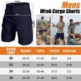 thumbnail image 2 of liyiyiyia Mens Shorts Outdoor Work Cargo Shorts for Men with 10 Pocket for Hiking Fishing Camping Casual Navy Blue 34 (No Belt), 2 of 8