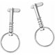 thumbnail image 4 of Pasadores de liberación rápida para Bimini de barco de diámetro con leva y resorte, hardware marino, acero inoxidable 316 con anillo de tracción de 5 x 51 mm, 2 piezas de plata, 4 of 5