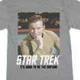 thumbnail image 2 of Star Trek The Original Series Kirk Women's Heather Gray Sleep Shirt-Medium, 2 of 3